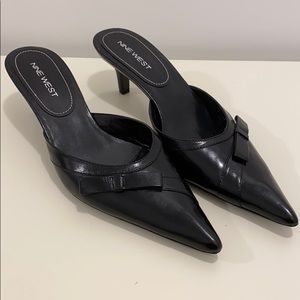Nine West Leather Kitten Heels